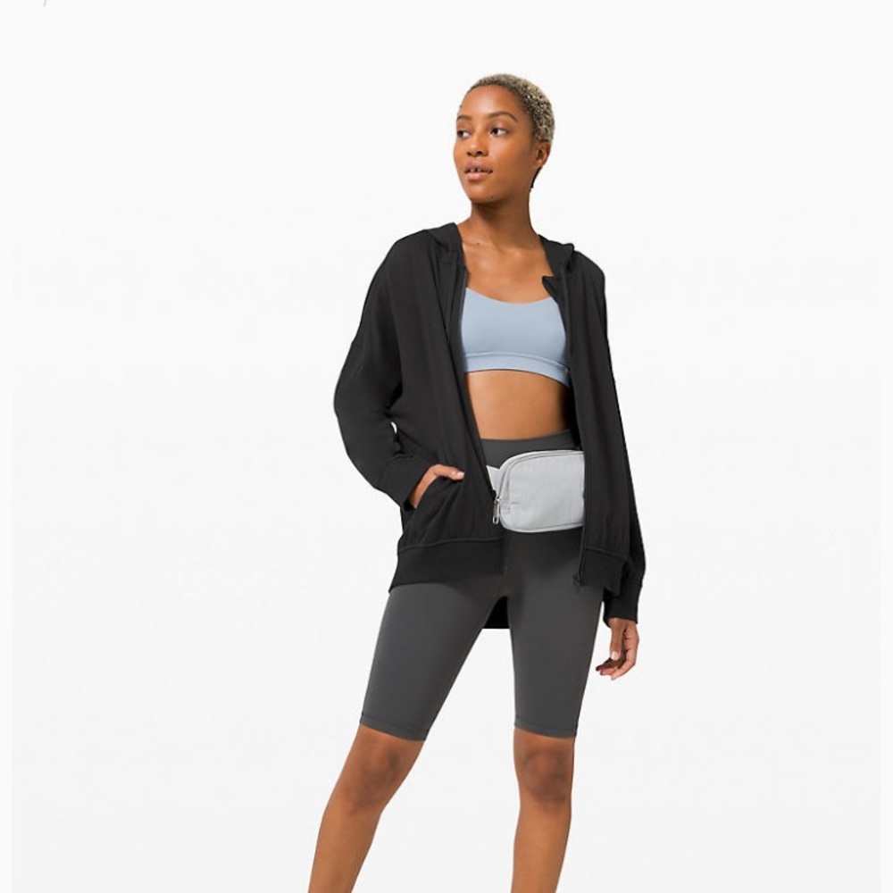 Lululemon Step Aside Zip Hoodie Black Sz M/L NWOT - Picture 2 of 5